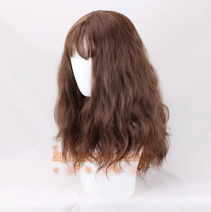 Hermione Jean Granger Cosplay perruque marron bouclés résistant à la chaleur cheveux synthétiques