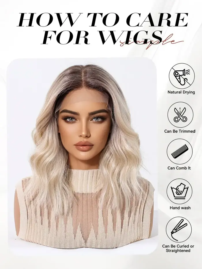 Perruque Courte Topshe 13x6 HD Lace Front