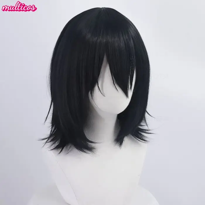 Haute qualité Anime Fyodor Dostoïevski Cosplay perruque noir simulé cuir chevelu Fyodor Dostoïevski 