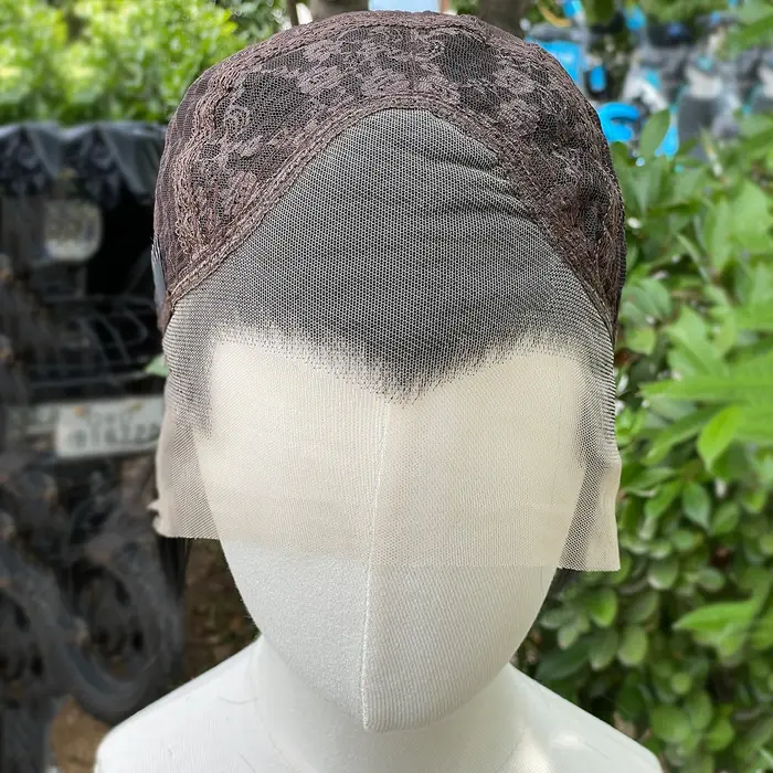 Perruque Lace Front Wig synthétique noire de jais de veuve pour hommes