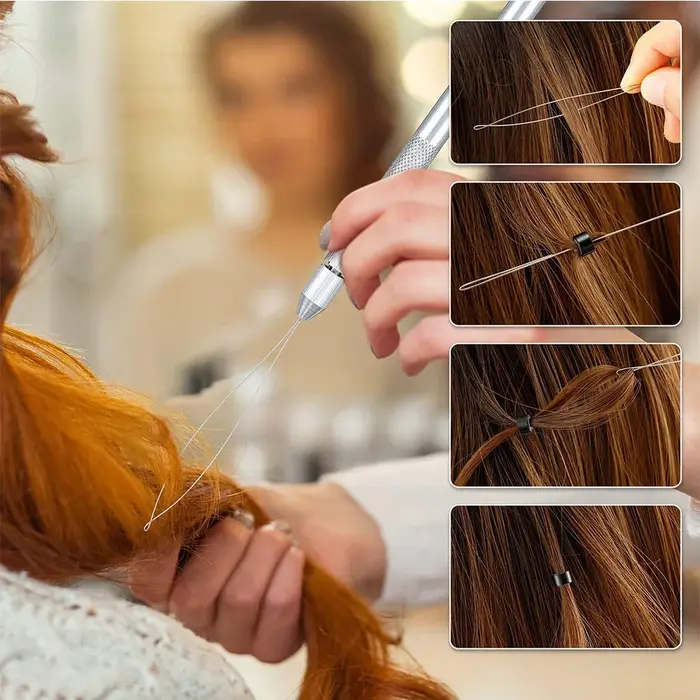 Outils d'extension de cheveux 4 en 1