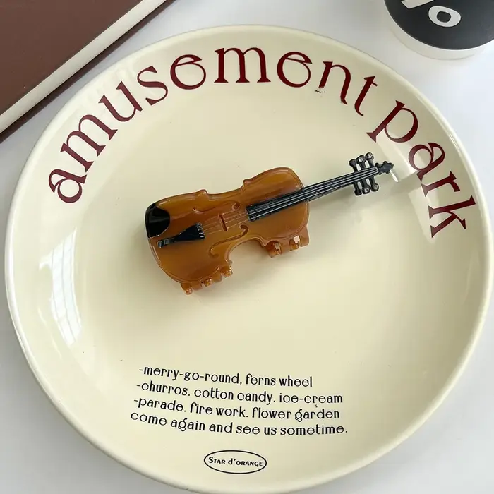 6 pinces à cheveux à griffes de violon. Style d'île unique et décontracté. Acétate, fait main. Haute