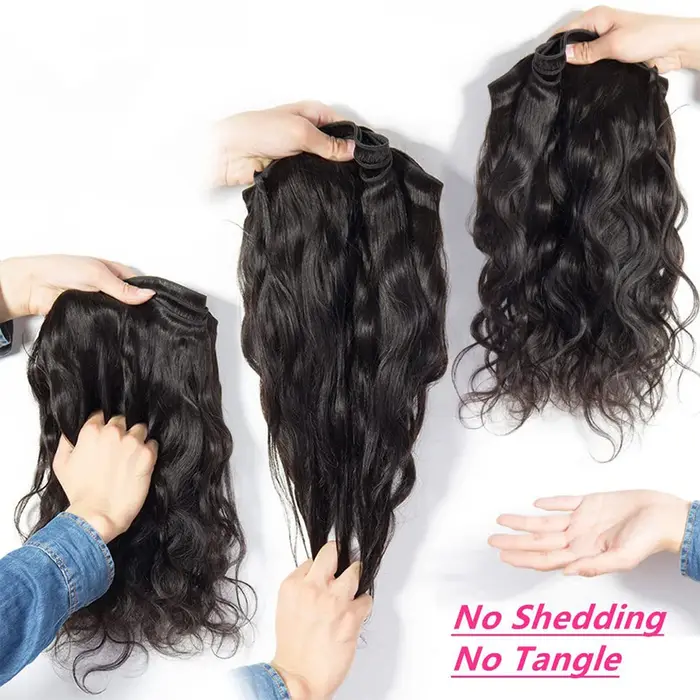 Mèches brésiliennes naturelles Body Wave élégantes de 28 pouces