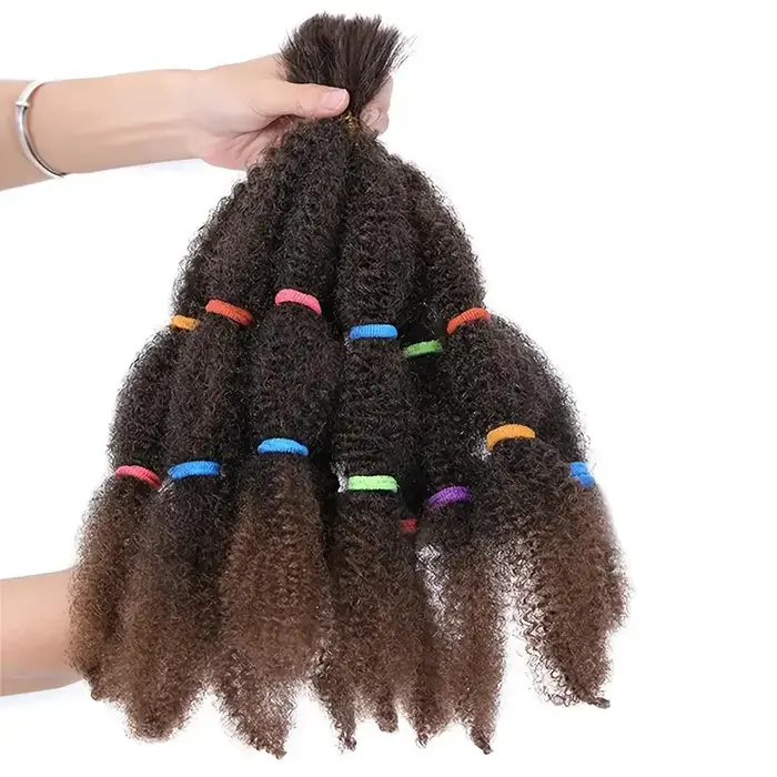Afro crépus torsion tressage cheveux 12 pouces pré plumé