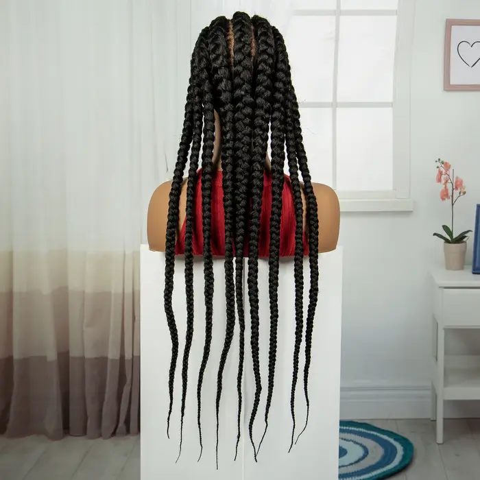 Perruques tressées Cornrow de 32 pouces