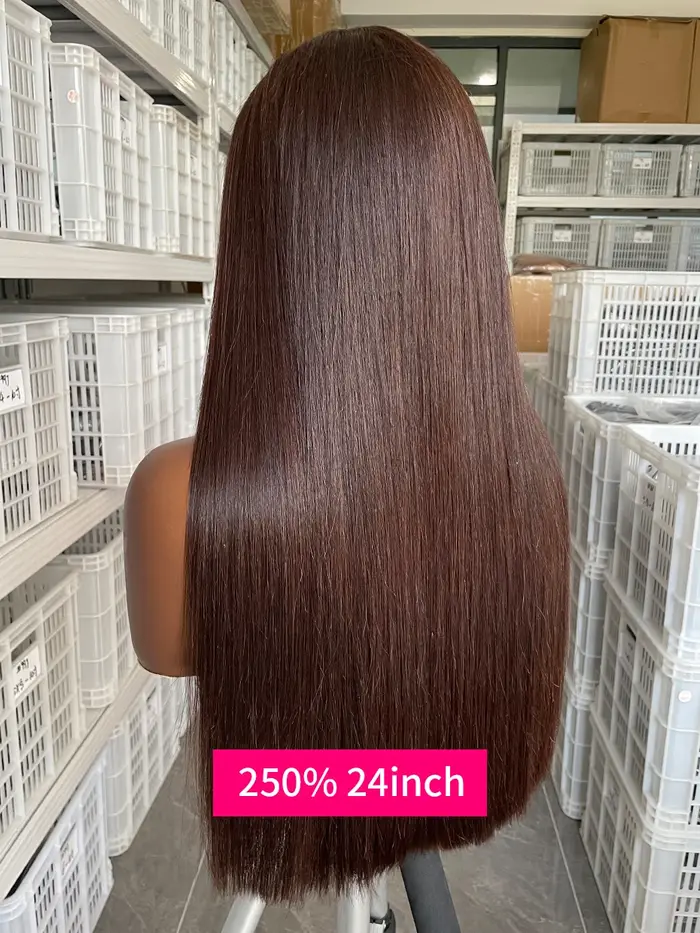 Extensions de cheveux transparentes lisses et droites 5x5 de 20, 22 et 24 pouces # Perruque Lace Fro
