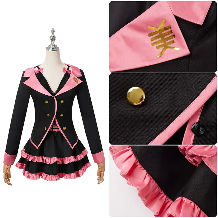 Costume de cosplay de chanteuse virtuelle avec perruque