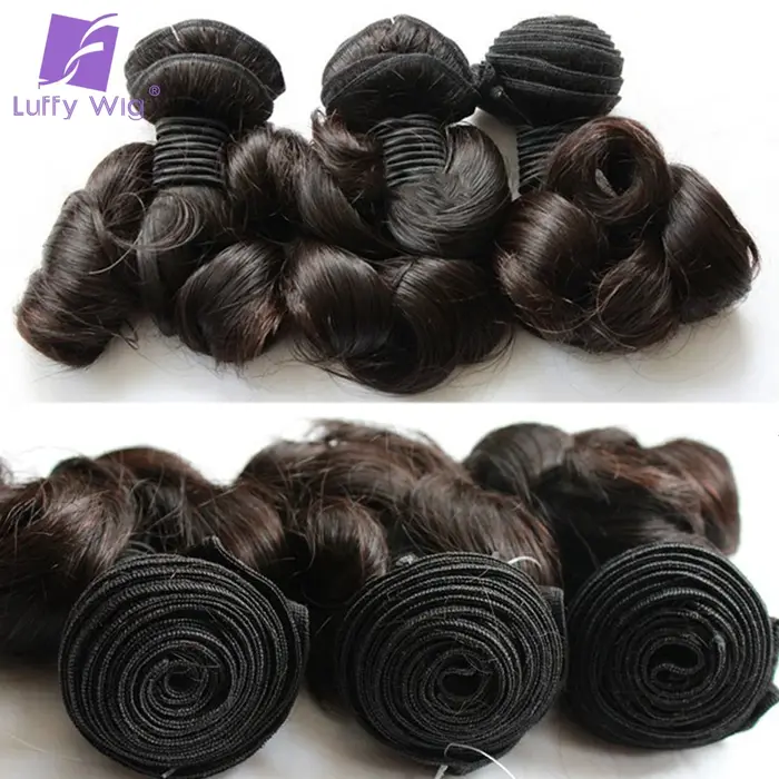 Luffy – tissage en lot brésilien naturel Remy bouclé et rebondissant