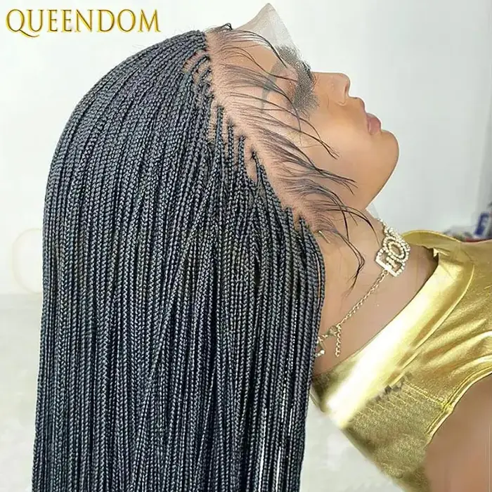 Perruque Dreadlock synthétique de 12 pouces pour femmes noires, cheveux synthétiques tressés courts 
