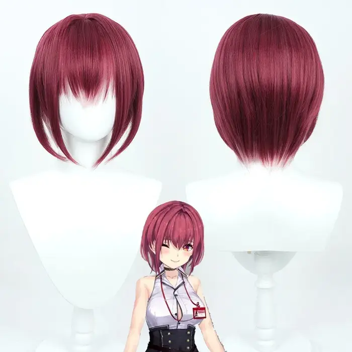 【Wetrose】En stock, Perruque de cosplay Hololive Virtual YouTuber Vtuber Houshou Marin, différents st