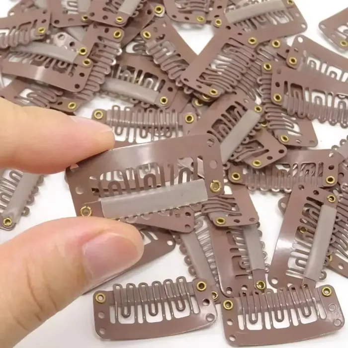 50 clips à pression pour perruque