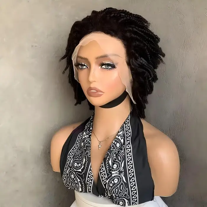 Perruques Remy brésiliennes bouclées afro 13x4 avec dentelle frontale d'oreille à oreille