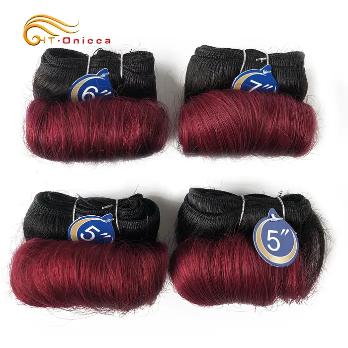 Tissage en lot brésilien Remy 100% naturel bouclé