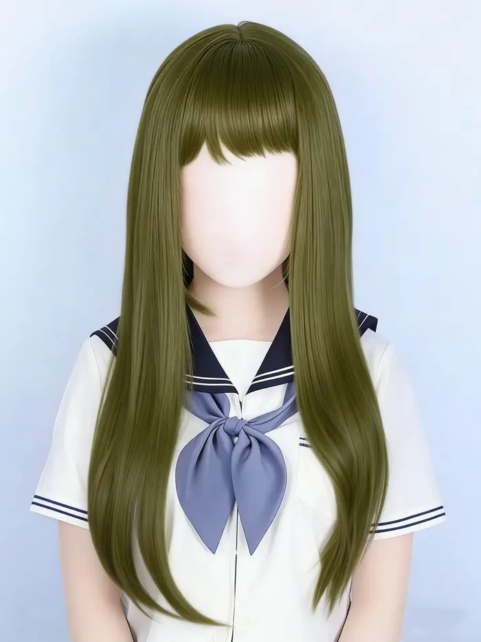 Perruque Anime Kigurumi, masque personnalisé, perruque intégrale