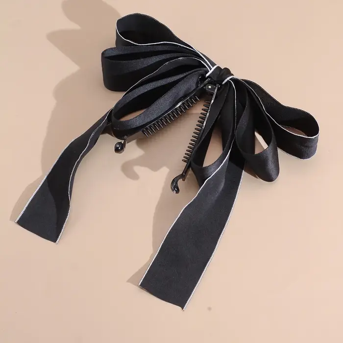 Lystrfac nouveau nœud Hairgrps cheveux griffe arc pinces