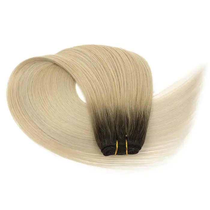 Extensions de cheveux à trame double cousue