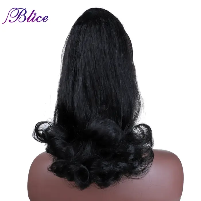 Blice-Extensions de Cheveux Synthétiques Crépus Lisses