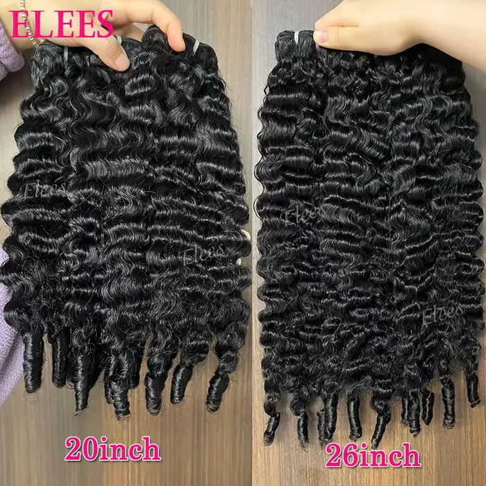 Offres de lots de cheveux humains bouclés birmans 15A