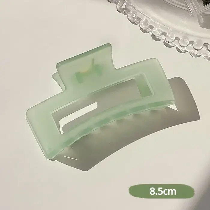 Pince à cheveux en plastique Transparent pour femmes et filles, grande pince à cheveux en forme de c
