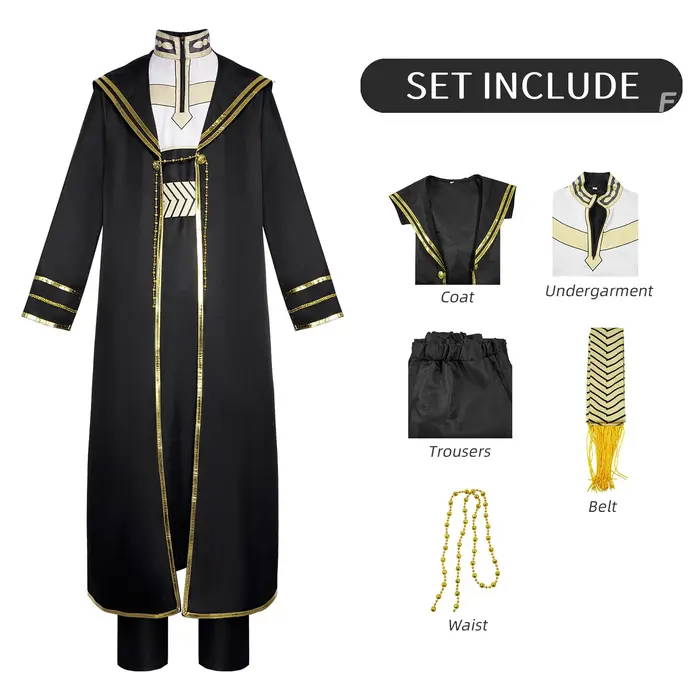 Frieren au funéraire Heiter Cosplay Costume adulte carnaval uniforme perruque Anime Halloween fête C