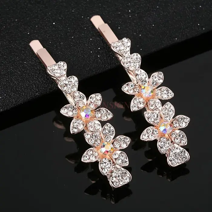 Pince à cheveux en cristal de diamant et accessoires pour cheveux