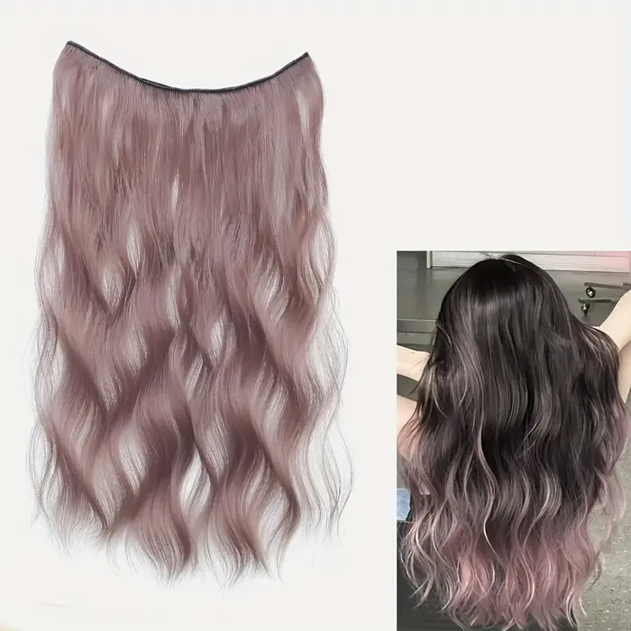 Vagues d'eau bouclées, extension de cheveux à reflets quatre cales, extensions de cheveux synthétiqu