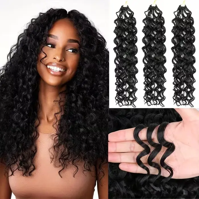 Extensions de cheveux humains au crochet, sans nœuds, pré-séparées, sans perte, invisibles, pour tre