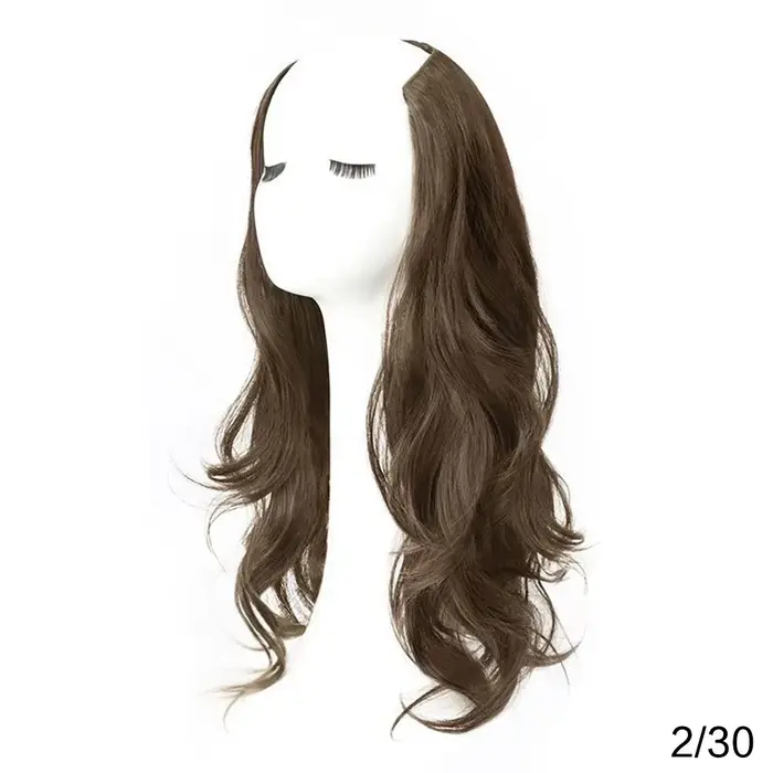 Extension de cheveux synthétiques longs et bouclés de 20 pouces