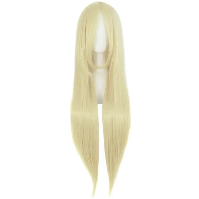 Perruque de Cosplay longue et lisse de 32 pouces, 80cm, perruque de fête, perruque verte fluorescent