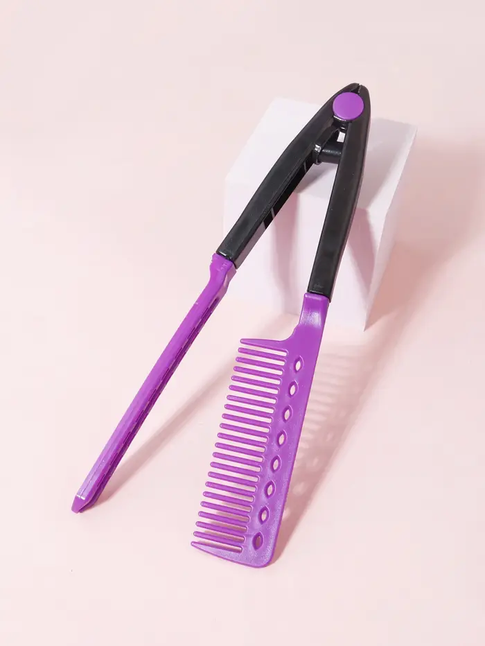 Brosse à cheveux droite, lisseur en forme de V, lisser les cheveux, adaptée aux salons de coiffure, 