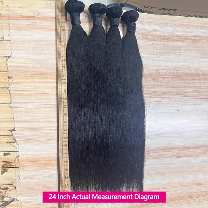 Queenlike 38 40 pouces paquets de cheveux humains droits 12A