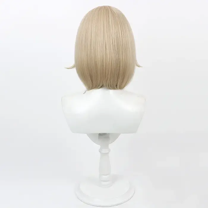 Delicious in Dungeon Falin Cosplay perruque synthétique Touden Blonde cheveux courts femmes