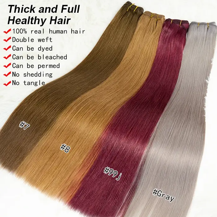 Extensions de cheveux naturels 100 % humains REMI pour femmes