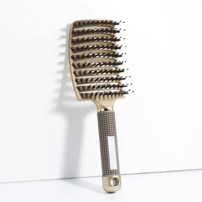 Brosse à cheveux démêlante en poils et Nylon pour femmes, peigne de Massage humide, outils de coiffu