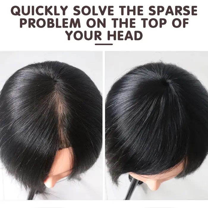Perruque Synthétique Naturelle Courte et Lisse