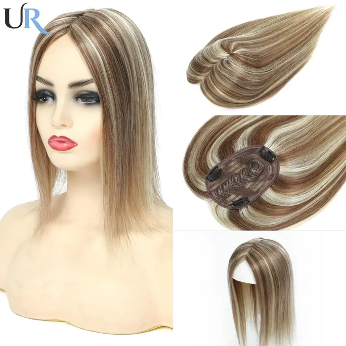 Topper de cheveux humains pour femmes