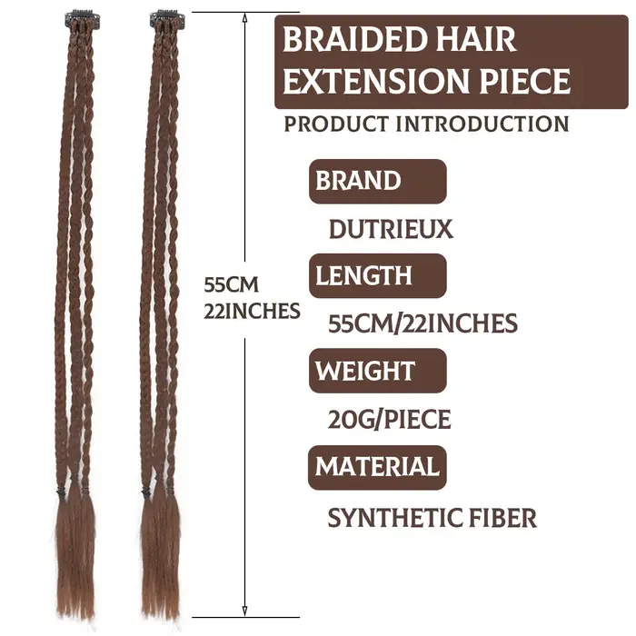 Extensions de cheveux tressés à Clip