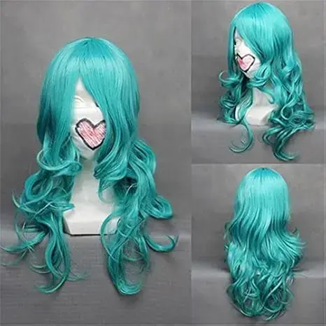 Wiltshire ach Neliel Tu Oderschvank Cosplay Perruque pour Femme, Bleu, Cheveux Synthétiques Longs On