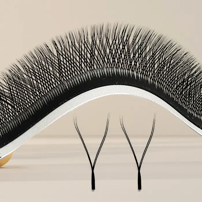Extensions de cils en forme de YY, cils au miel, noir mat, 0.05 0.07 8-15mm
