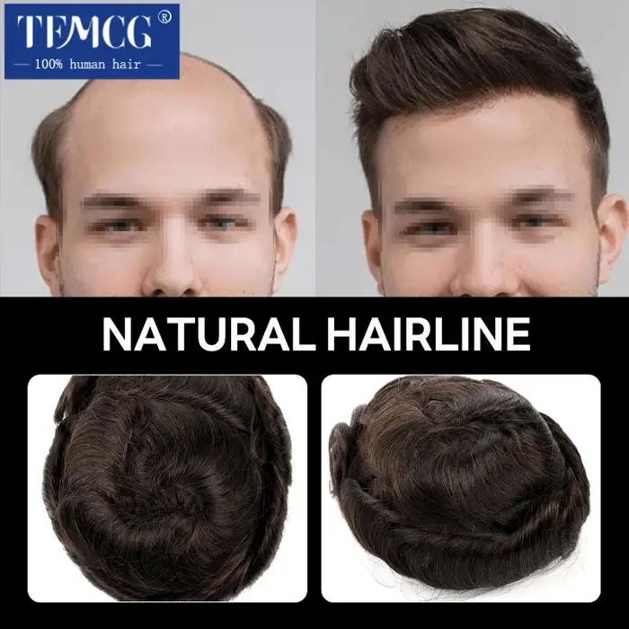 Perruque australienne 100% naturelle pour hommes