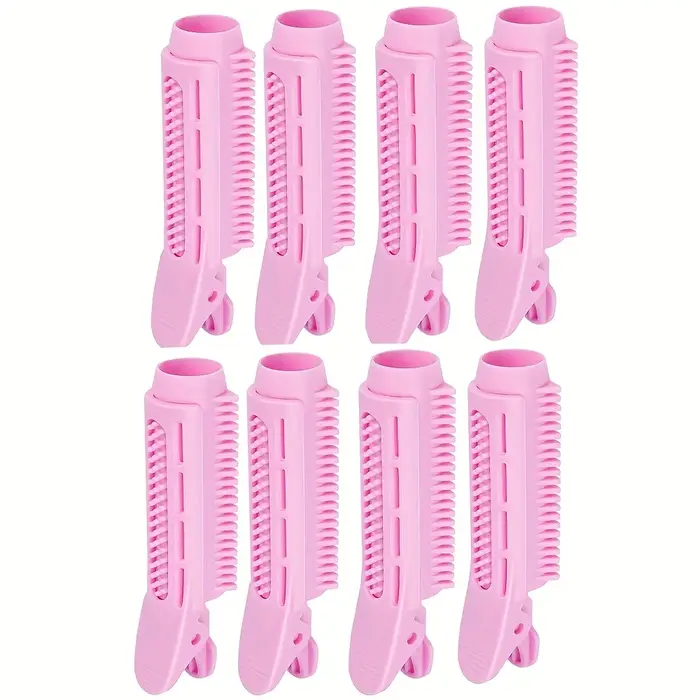 8 rouleaux à cheveux sans chaleur en spirale pour volume à la racine