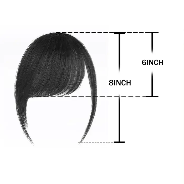 Postiche synthétique inclinée courte marron noir, faux cheveux, Extension à Clip, accessoires pour f