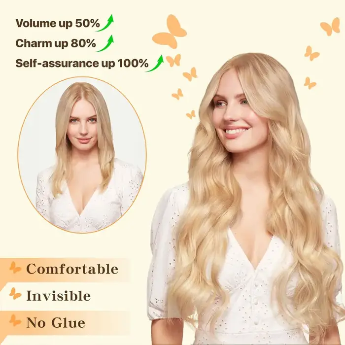Extension de cheveux en fil Remy