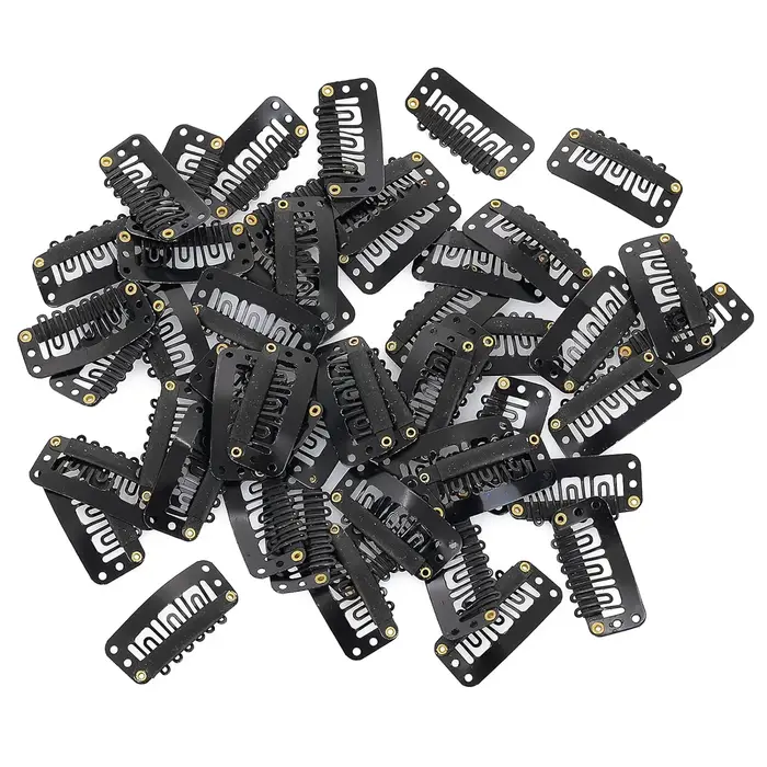 Clips d'extension de cheveux en forme de U à 6 dents