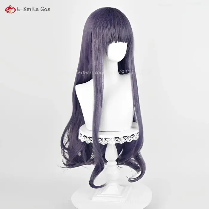 Perruque de Cosplay synthétique Tomoyo Daidouji