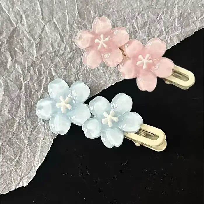 Pinces à cheveux en gelée de fleurs de cerisier