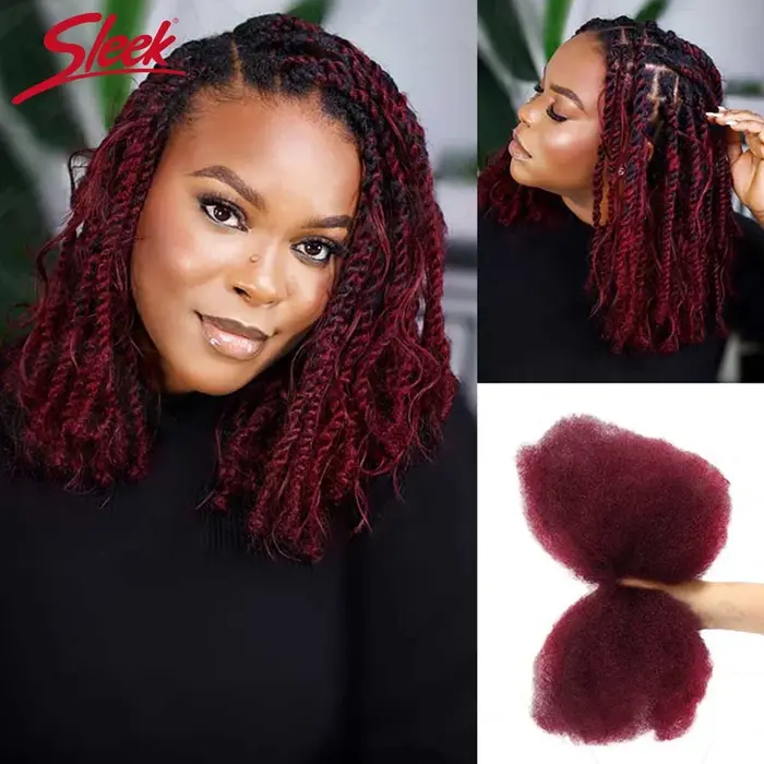 Afro crépus cheveux en vrac pour tressage brésilien