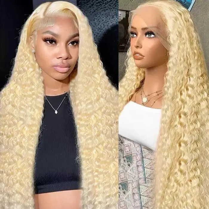 30 pouces 613 dentelle avant perruque cheveux humains Blonde