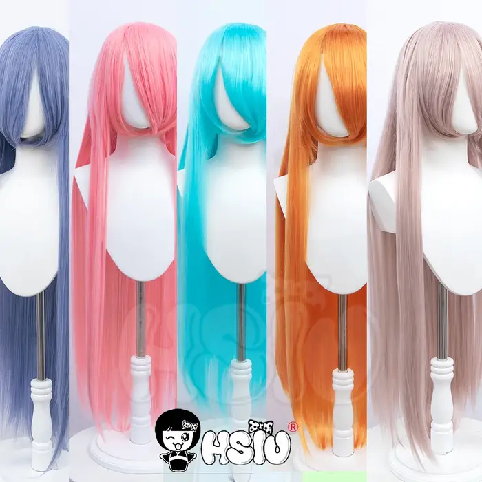 Anime nouveau style Cosplay longue perruque 「HSIU」fête