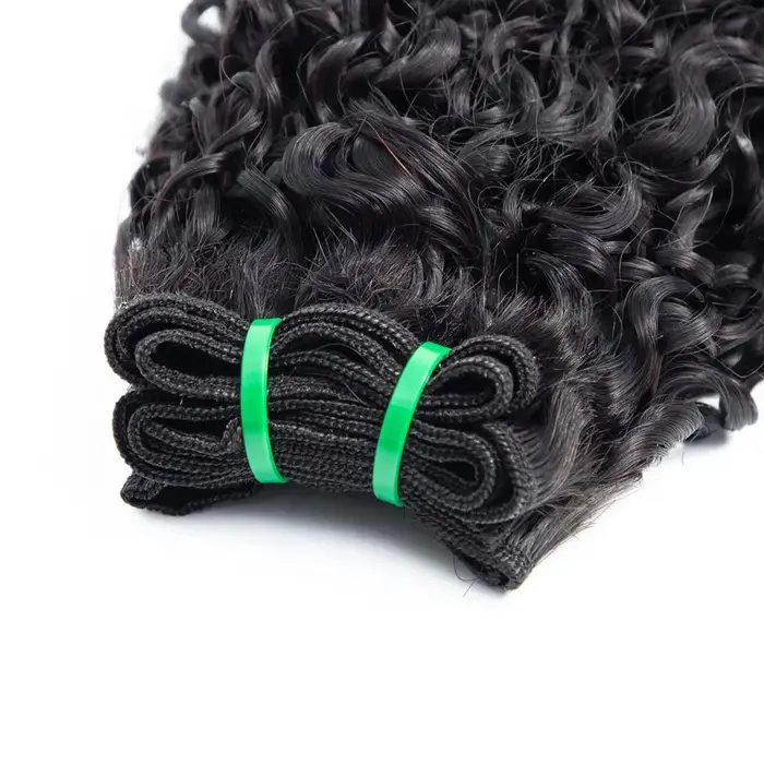 Lots de Cheveux Humains Bouclés Pixie, Lots de Cheveux Bouclés Profonds, Tissage de Cheveux Brésilie